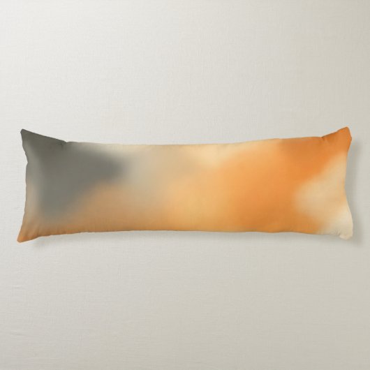 Zachta Abstracte Gloeiende Wazige Kunst Lichaamskussen (Voorkant)