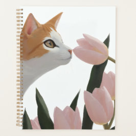 Zachta Gemberkat met Bloemen Planner