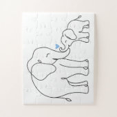 Zachta Olifant Omhelzing Legpuzzel (Verticaal)