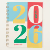 Zachta Primaire Kleurblok Planner Vet (Voorkant)