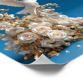 Zachta Romantische Trouw Duiven Liefde Kunst 🕊️💖 Poster (Hoek)