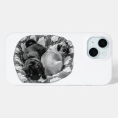 Zachtaaf horloge, Twee Pugs Case-Mate iPhone Case (Achterkant (horizontaal))