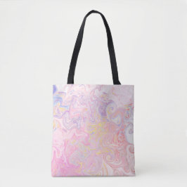 Zachtaag Pastel Dromerige Marmer Wervel Abstracte  Tote Bag