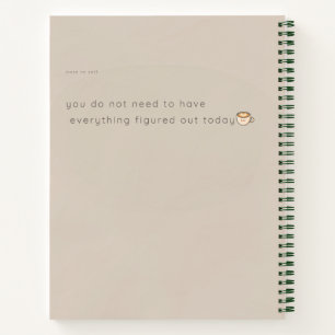 Zachtaai beige schildpad koffie esthetisch notitie notitieboek