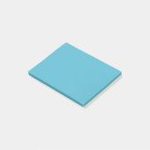 Zachtaal cyaan post-it® notes (Schuin)