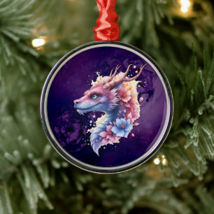 Zachtaam Drakenbewaker. Metalen Ornament