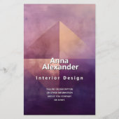 Zachtaardig Kwadrant | Minimaal Design Flyer (Achterkant)
