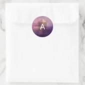 Zachtaardig Kwadrant | Minimaal Design Ronde Sticker (Tas)