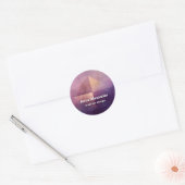 Zachtaardig Kwadrant | Minimaal Design Ronde Sticker (Envelop)