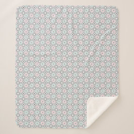 Zachtaardig modern pastel geometrisch patroon sher sherpa deken