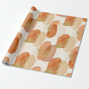 Zachtaardige aardse abstract (5) cadeaupapier