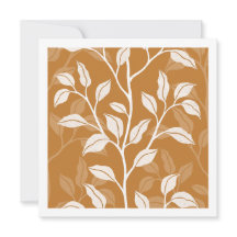 Zachtaardige botanische klei Amber blad silhouet k