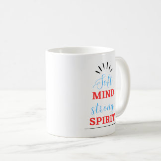 “Zachtaardige Geest, Krachtige Geest” Inspirerende Koffiemok
