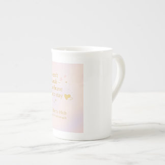 Zachtaardige Moed – Pastelkleurige Inspirerende Mo Porselein Kop