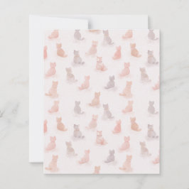 Zachtaat Kat Patroon Papier Vel