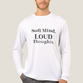 Zachtae Geest Luidruchtige Gedachten Minimalistisc Tri-Blend Shirt