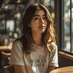 Zachtae Leven Ernstige Doelen Minimalistische Esth Tri-Blend Shirt