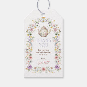 Zachtafe Bruidsboeket Thee Feest Favorieten Cadeaulabel