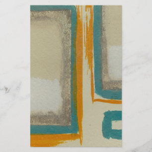 Zachtafige en Krachtige Rothko Geïnspireerde Abstr Briefpapier
