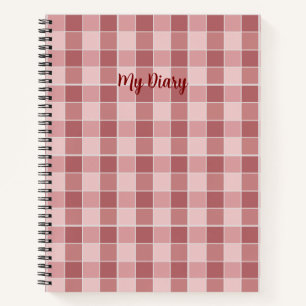 Zachtaid Plaid Notitieboek Tijdloos Patroon Journa