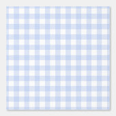 Zachtblauwe Gingham Geruite Behang (Voorkant)