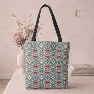 Zachtdiamant en ovale symmetrie tote bag
