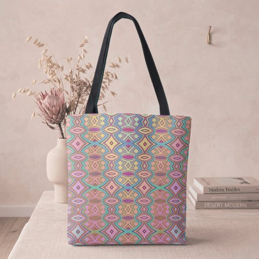 Zachtdiamant & ovale symmetrie tote bag