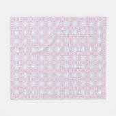 Zachtdonen Geometrisch Deken – Roze & Lavendel (Voorkant (Horizontaal))