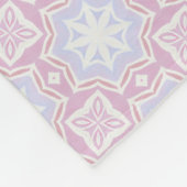 Zachtdonen Geometrisch Deken – Roze & Lavendel (Hoek)