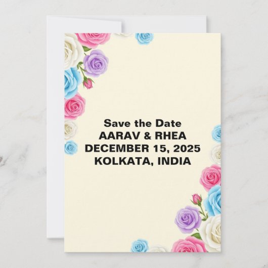 Zachtdonkerbruiloft Save the Date (Voorkant)