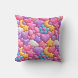 Zachte 3D-candy volledig patroon Kussen