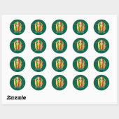 Zachte aanpasbare zakelijke hotdog ronde sticker (Vel)