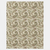 Zachte aardachtige deken met Boheems wervelpatroon (Voorkant)