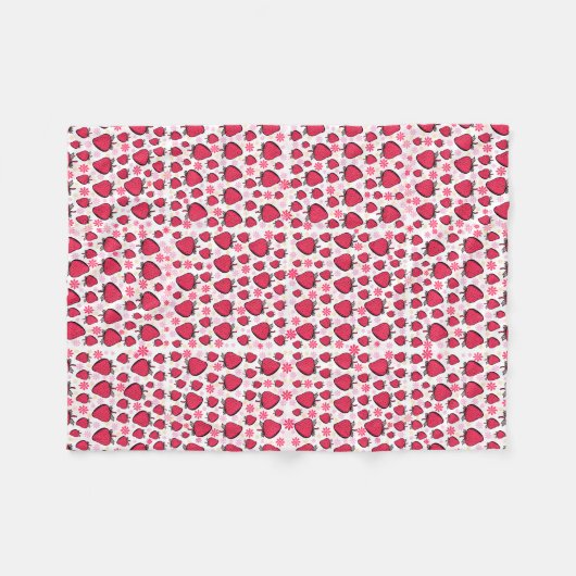 Zachte aardbei deken (Voorkant (Horizontaal))