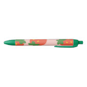 Zachte aardbeipatroon zwarte inkt pen (Bodem)