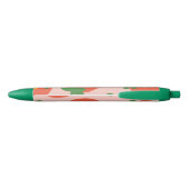 Zachte aardbeipatroon zwarte inkt pen (Achterkant)