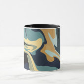 Zachte aardse wervelingen in kalme tinten mok (Midden)