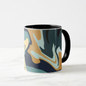 Zachte aardse wervelingen in kalme tinten mok (Voorkant rechts)