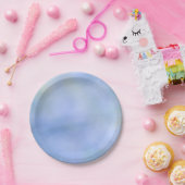 Zachte Abstract Blauwe Gele Patroon Palo Verde Papieren Bordje (Feest)