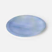 Zachte Abstract Blauwe Gele Patroon Palo Verde Papieren Bordje (Gekanteld)