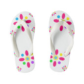 Zachte abstracte bloemen paar teenslippers (Voetbed)