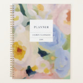 Zachte Abstracte Bloemen Planner (Voorkant)