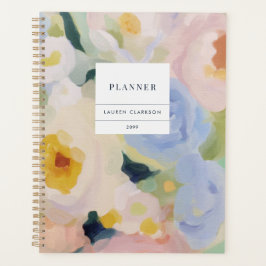 Zachte Abstracte Bloemen Planner