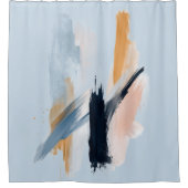 Zachte abstracte douchegordijn met voering (Voorkant)