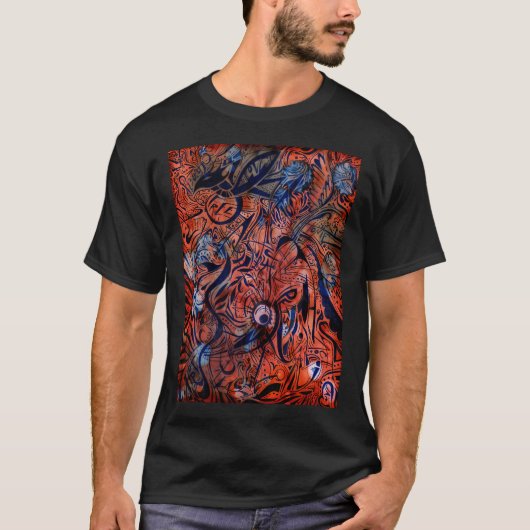Zachte Abstracte Echo's van een Knusse Troost T-shirt (Voorkant)