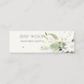 Zachte Abstracte Floral Earring Hoop Loop Display Mini Visitekaartje (Voorkant)