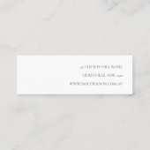 Zachte Abstracte Floral Earring Hoop Loop Display Mini Visitekaartje (Achterkant)