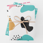 Zachte Abstracte Gekrabbelde Strepen Stenen Inpakpapier Vel (In situ)