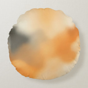 Zachte Abstracte Gloeiende Wazige Kunst Rond Kussen