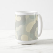 Zachte abstracte golven Mok, 15 oz Koffiemok (Voorkant rechts)